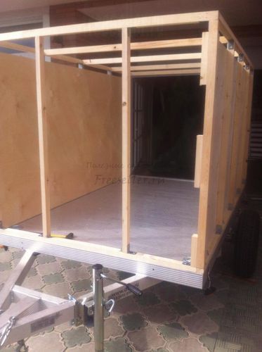 Грузовой фургон на базе легкового прицепа. Процесс изготовления