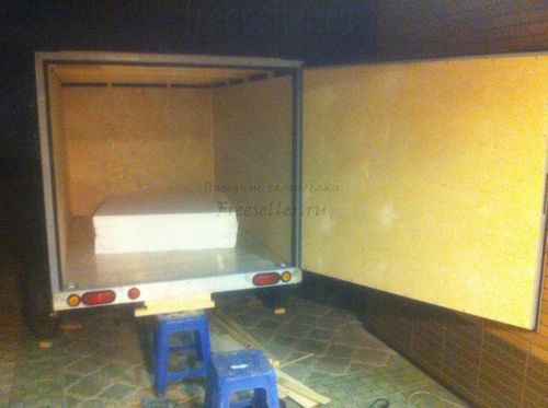 Грузовой фургон на базе легкового прицепа. Процесс изготовления