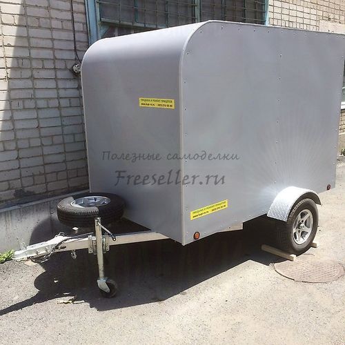 Грузовой фургон на базе легкового прицепа своими руками