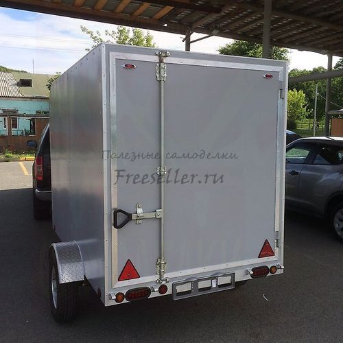 Грузовой фургон на базе легкового прицепа своими руками