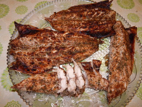 Рыба на мангале-это очень вкусно