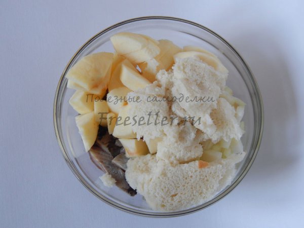 Процесс приготовления форшмака