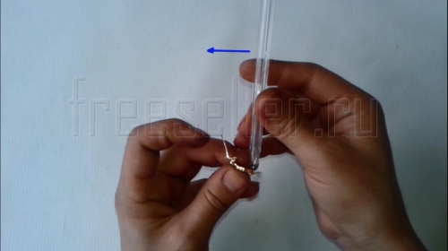 Как починить замок серег шариковой ручкой