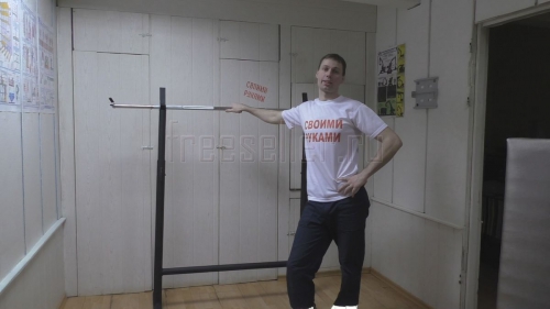 Стойка для штанги своими руками