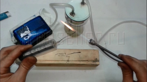 Как сделать горелку из телескопической антенны