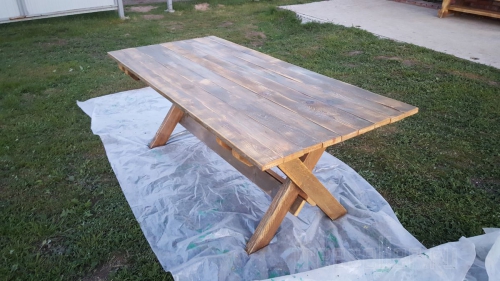 Самодельный дачный стол