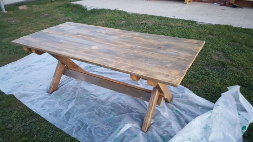 Самодельный дачный стол