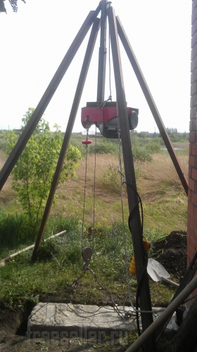 Подъемный кран Четырехнога своими руками