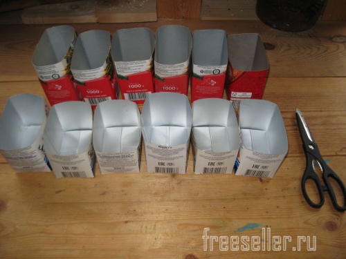 Контейнеры для заморозки ягод из пакетов TetraPack