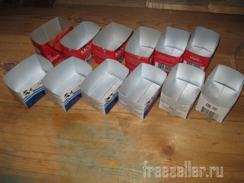 Изготовление контейнеров для заморозки ягод из пакетов TetraPack