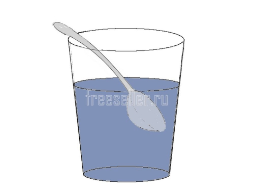 Показываем фокус - Чернила из ложки