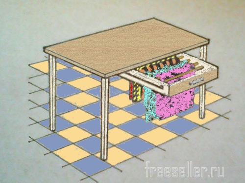 Сушилка для белья под столом