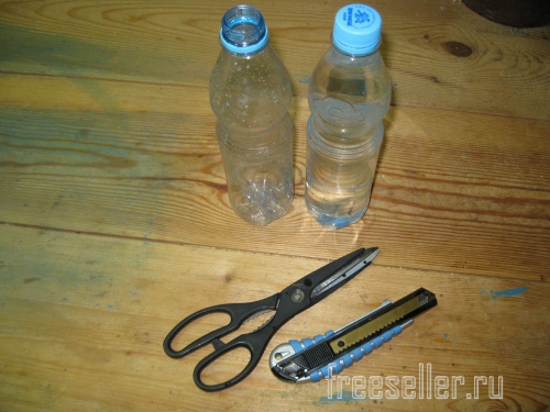 Изготовление походной пластиковой бутылки со стаканчиком для питьевой воды