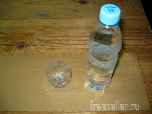 Изготовление походной пластиковой бутылки со стаканчиком для питьевой воды
