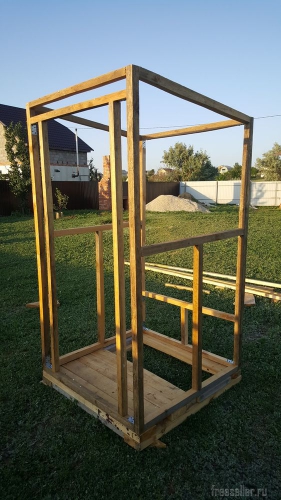 Дачный деревянный туалет своими руками