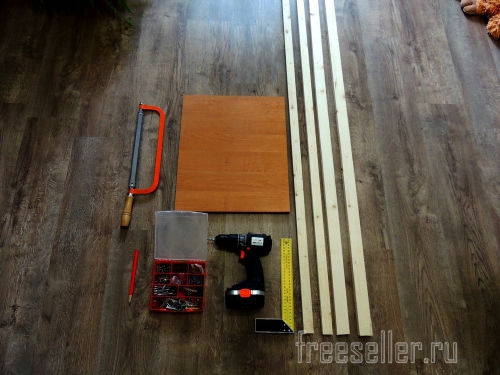 Материалы и инструменты для изготовления мольберта трансформера