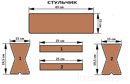 Схема чертеж мольберта трансформера