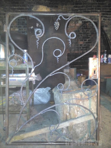 Калитка с элементами ковки - ручная работа