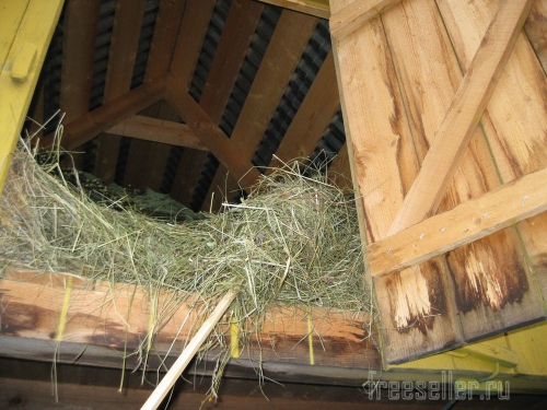 Самодельное устройство для доставания сена с чердака
