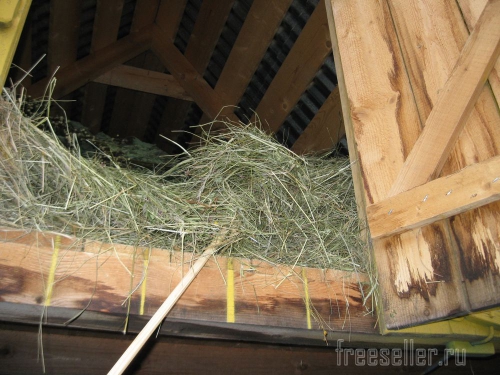 Самодельное устройство для доставания сена с чердака