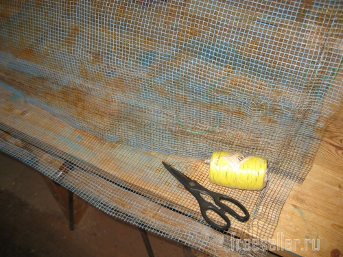 Процесс изготовления приспособления для переноса опавших листьев