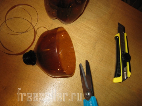 Изготовление удобной бутылки для насыпания корма мелким птицам