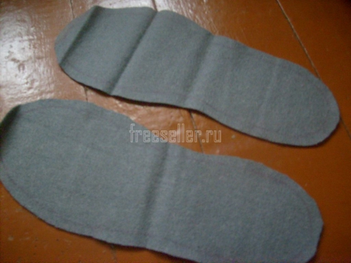 Процесс изготовления теплых стелек своими руками