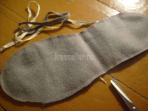 Процесс изготовления теплых стелек своими руками