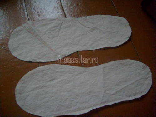 Процесс изготовления теплых стелек своими руками