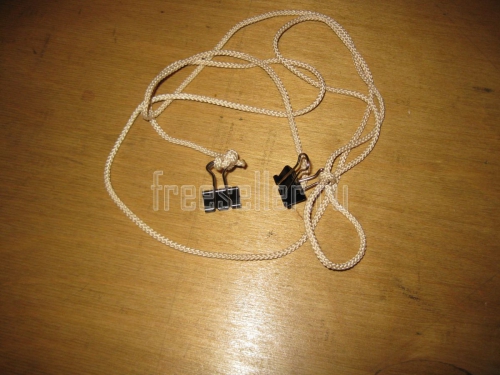 Простая сушилка на радиатор отопления из веревки