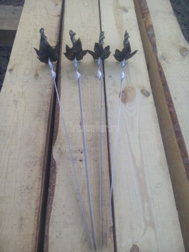 Самодельные шампура с кованными ручками