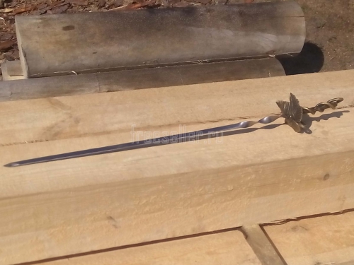 Самодельные шампура с кованными ручками