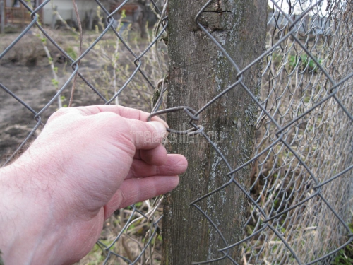 Проволочные застежки для сетки Рабица