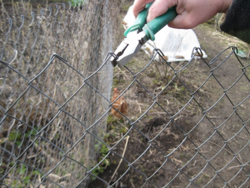 Проволочные застежки для сетки Рабица