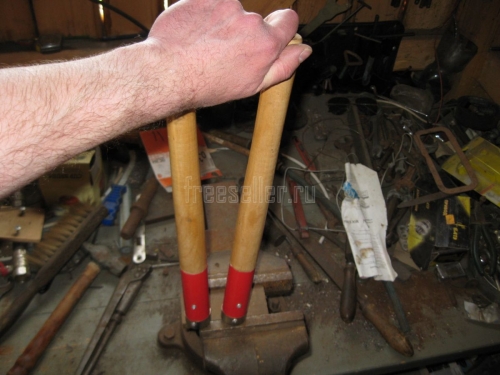 Процесс доработки сучкореза