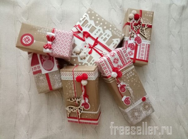 Идеи упаковки новогодних подарков своими руками