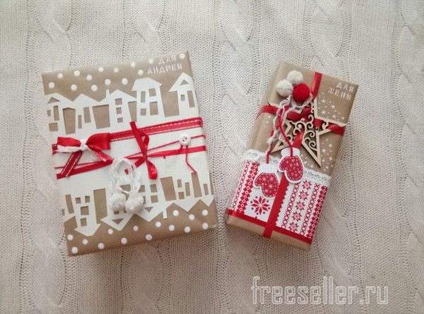 Идеи упаковки новогодних подарков своими руками
