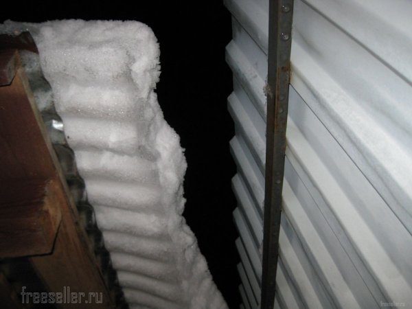 Как легко очистить свес крыши от сползающего снега