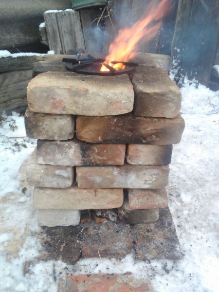 Реактивная печь из кирпича за 5 минут своими руками
