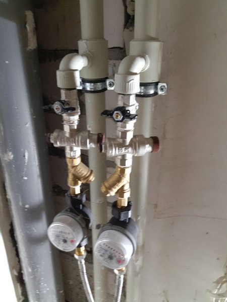 Ввод воды от застройщика