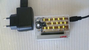Карманный мощный фонарик на аккумуляторе смартфона и светодиодах SMD 5730.
