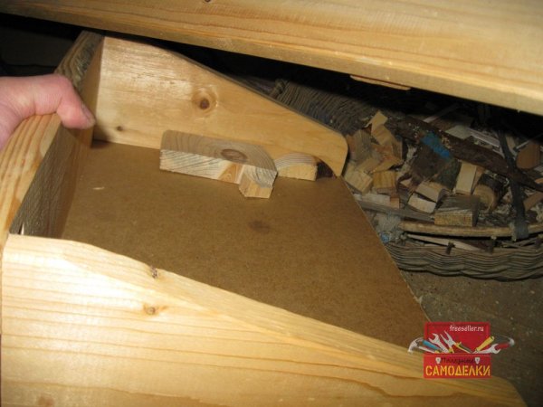 Поддон для сбора обрезков и опилок на верстак