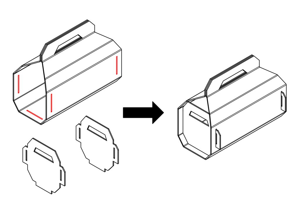 Изготовление ящика для инструмента из картона