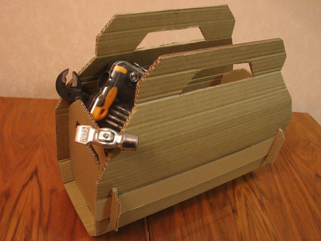 Подарочный Ящик для инструмента из картона своими руками