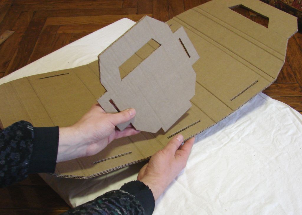 Изготовление ящика для инструмента из картона