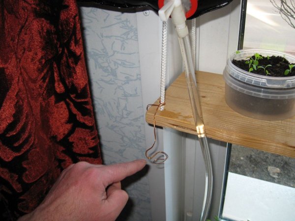 Самодельное устройство для полива рассады