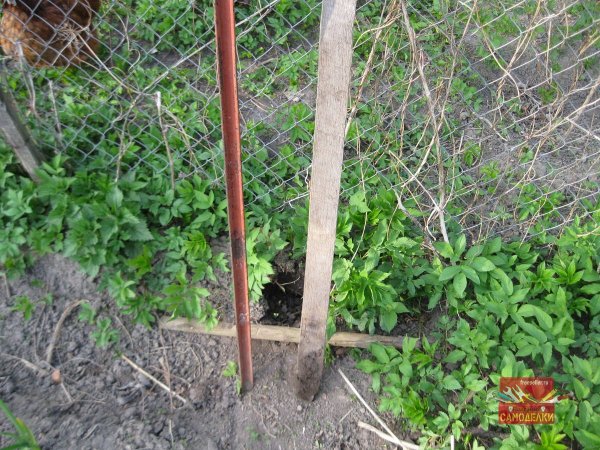 Как вытащить из земли деревЯнные колышки весной