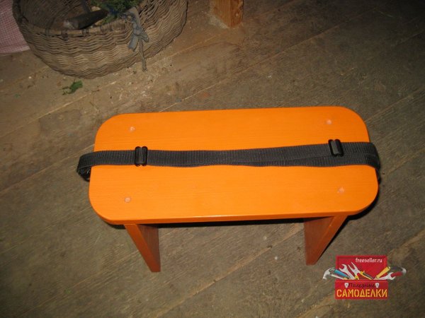 Ременная ручка для удобной переноски садовой скамейки