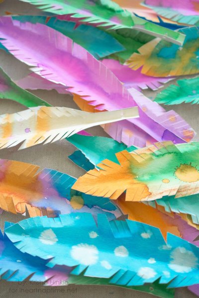 Самодельные перья индейцев