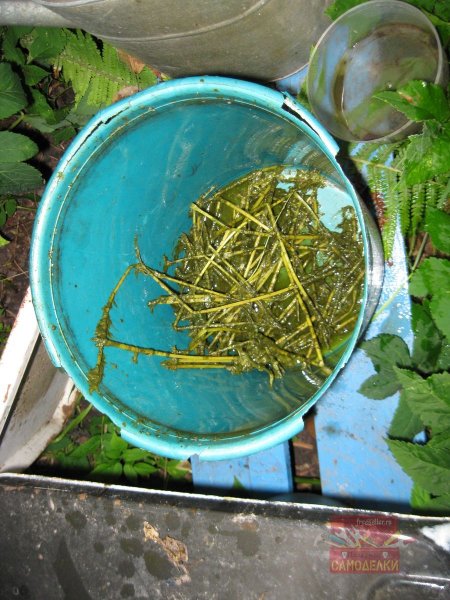 Простой и удобный фильтр для жидкого удобрения из крапивы
